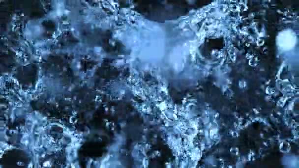 Super Langzame Beweging Van Regenwater Druppels Detail Gefilmd Hoge Snelheid — Stockvideo