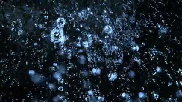 Super Slow Motion Gocce Acqua Piovana Dettaglio Girato Cinepresa Alta — Video Stock