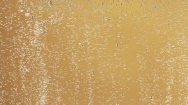 Şampanya kabarcıkları dokusunun süper yavaş çekimi. Yüksek hızlı sinema kamerası, 1000 fps.