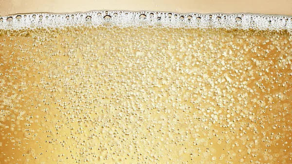 Närbild Champagne Bubblor Bakgrund Med Skum Textur Drycker Bakgrund — Stockfoto