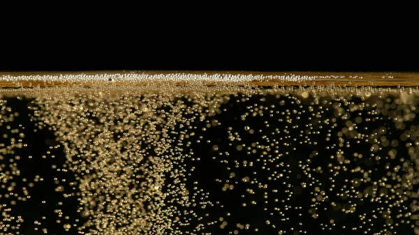 Close Champagne Bubbles Background Foam Texture Beverages Background — Stock Photo, Image