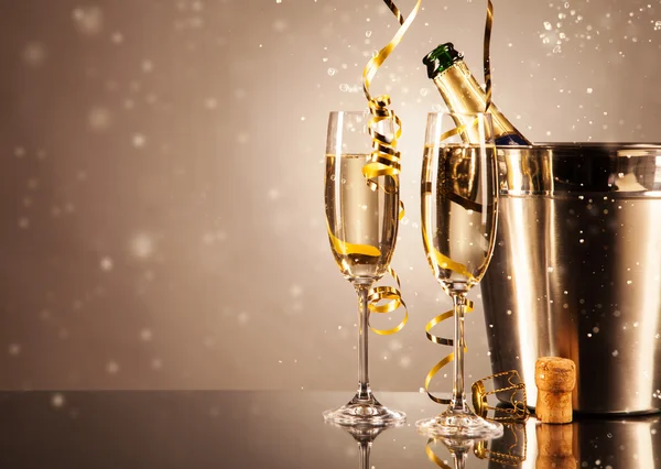 Glasses of champagne — Stock Photo, Image