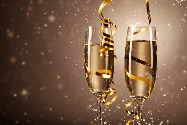 Glasses of champagne — Stock Photo, Image