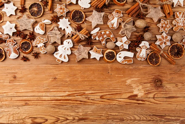 Kerst peperkoek koekjes — Stockfoto