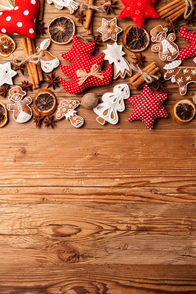 Biscotti di pan di zenzero di Natale — Foto Stock