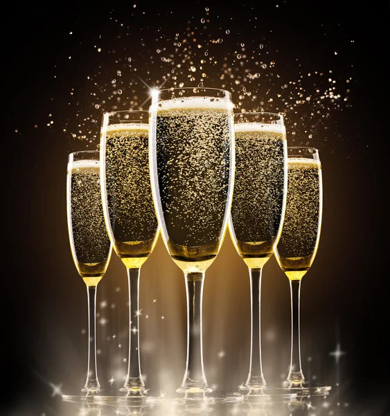Champagnergläser — Stockfoto