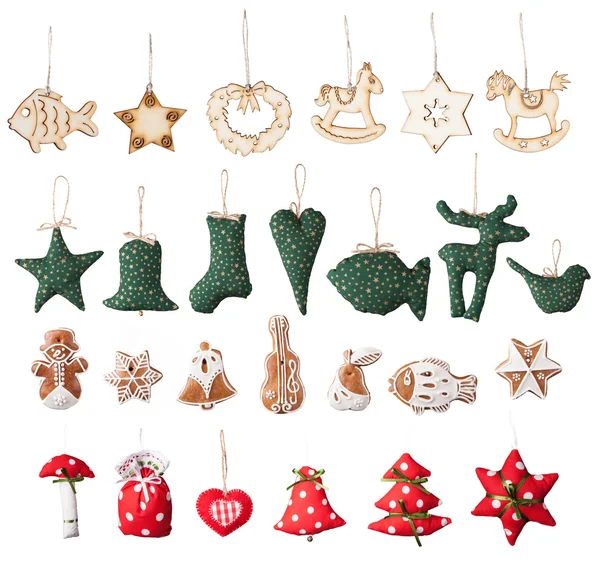 Christmas decorative collection — Stock Photo, Image