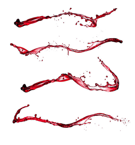 Брызги красного вина
