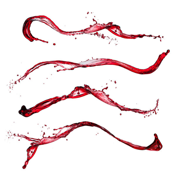 Брызги красного вина
