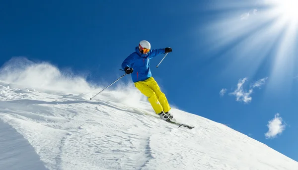 男性 freerider 滑雪者 — 图库照片