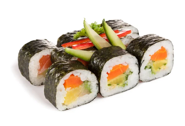 Delicious sushi pieces — Stock Photo, Image