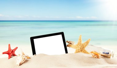 Yaz plaj kum tablet ile