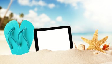 Yaz plaj kum tablet ile