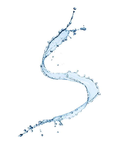 Water splash isolated on white background — Stock Photo, Image