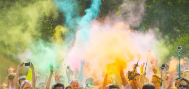 Colorrun rakip ayrıntılı el