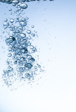 Soyut su kabarcıkları şeklinde