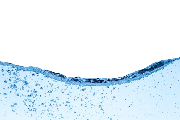 Ondas de água no fundo branco — Fotografia de Stock