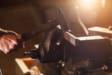 Closeup atölye işçisi