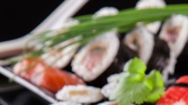 Suşi gıda slayt hareketi