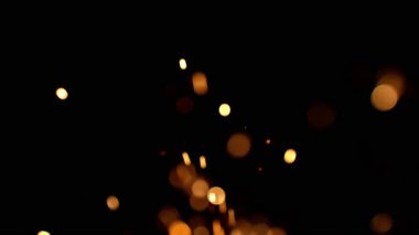 Yanan Maytap Süper Yavaş Hareketi Kara Arkaplanda İzole Edildi. Yüksek Hız Sinema Kamerası, 1000fps.