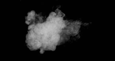 Beyaz Yuvarlak Duman Dokusunun Süper Yavaş Hareketi Bla