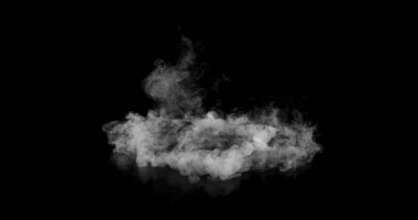 Beyaz Yuvarlak Duman Dokusunun Süper Yavaş Hareketi Bla