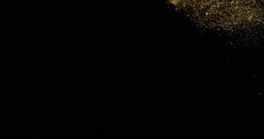 Uçan Toprağın Havadaki Süper Yavaş Hareketi. Yüksek Hız Sineması Kamerası 'nda çekildi, 1000fps. Kara Arkaplanda İzole Edilmiş.