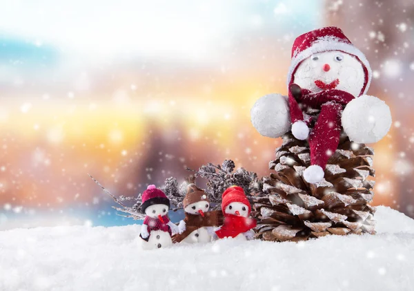 Natale pupazzo di neve — Foto Stock