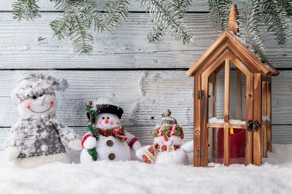 Decoratie van Kerstmis Stilleven met houten achtergrond — Stockfoto