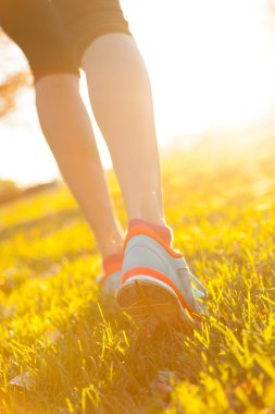 Kadın atlet metrelik yakın çekim