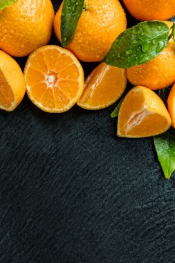 Taze turuncu siyah taş