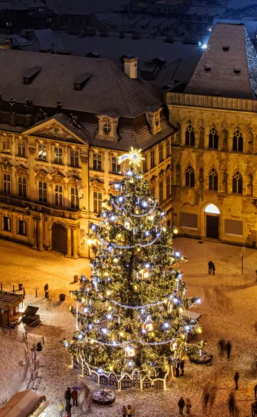 Noel pazarı Oldtown Square, Prag — Stok fotoğraf