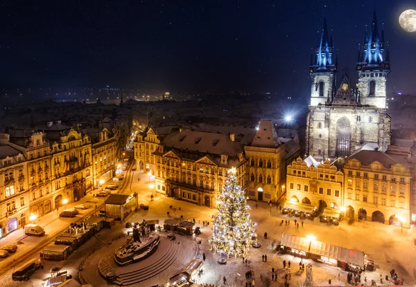 Weihnachtsmarkt auf dem Altstadtplatz, Prag — Stockfoto