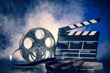 Retro film üretim aksesuarları natürmort