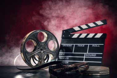 Retro film üretim aksesuarları natürmort