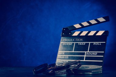Retro film üretim aksesuarları natürmort