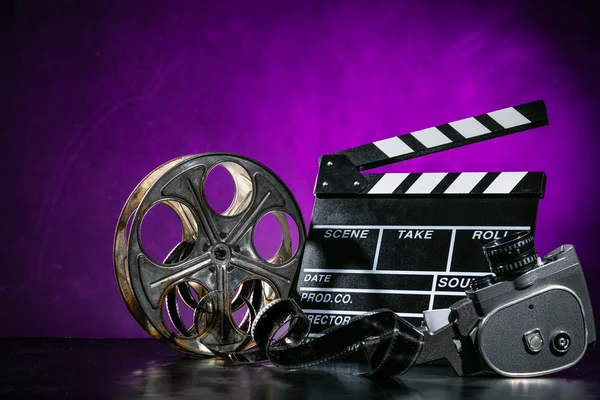 Accesorios de producción de película retro bodegón — Foto de Stock