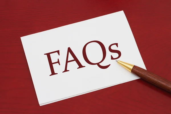 Where to get the FAQs — Stock Photo, Image