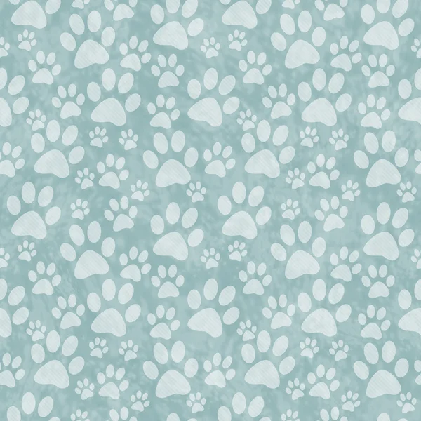 Green Doggy Paw Print Tile Pattern Repeat Background — Stock Photo, Image