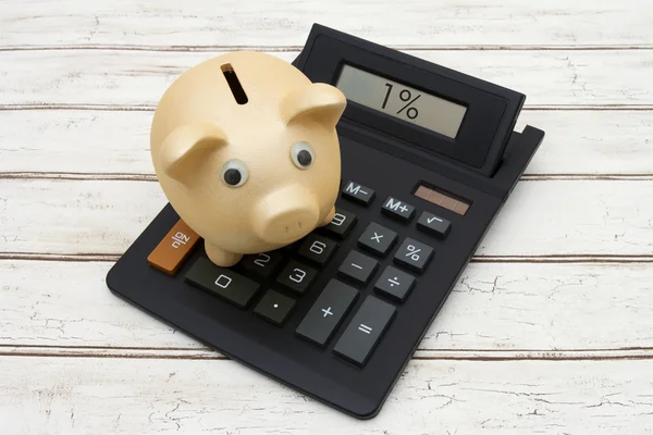 Calculating the one percent — Stock Photo, Image