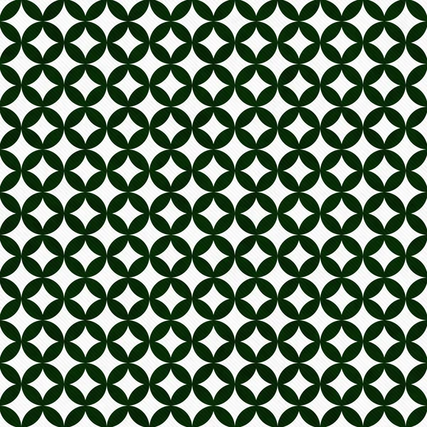 Green and White Interconnected Circles Tiles Pattern Repeat Back — Stock Photo, Image