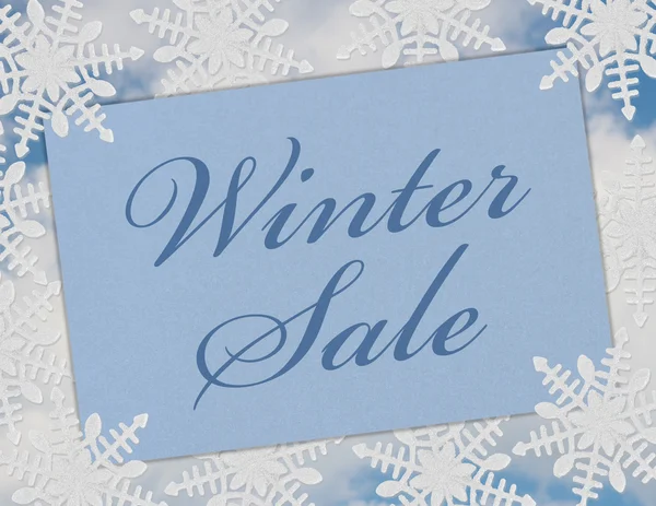 Tarjeta de venta invierno — Foto de Stock