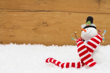 Boşluk ile Noel kardan adam