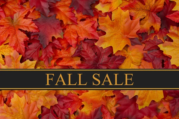 Mensaje de venta de otoño —  Fotos de Stock