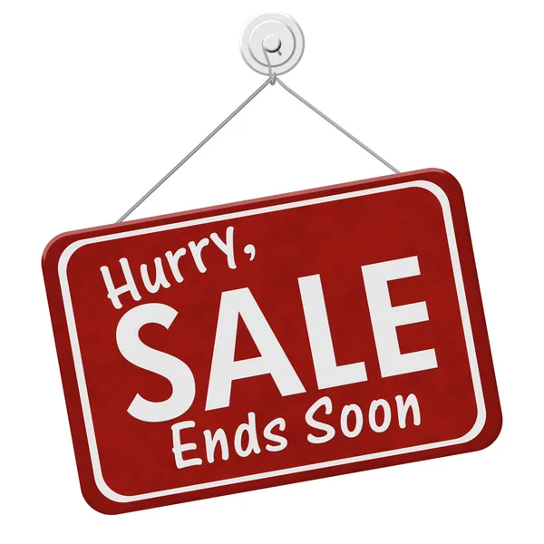 Hurry Sale Ends Soon Sign — Stock Photo, Image