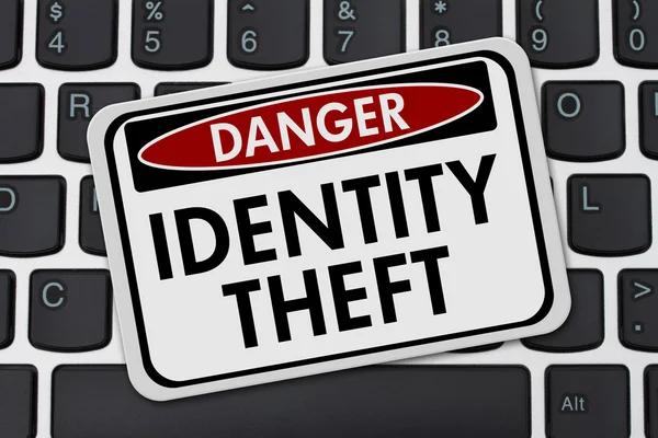 Identity Theft Danger Sign — Stock Photo, Image