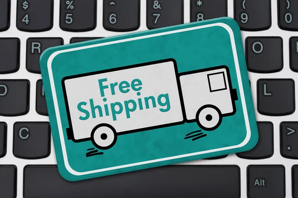 Free Shipping Sign — Stock Photo, Image