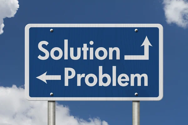 Difference between the Solution and the Problem — Stock Photo, Image