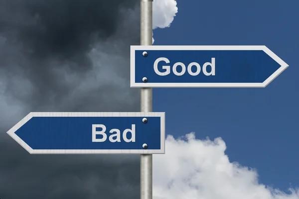 Good Versus Bad — Stock Photo, Image