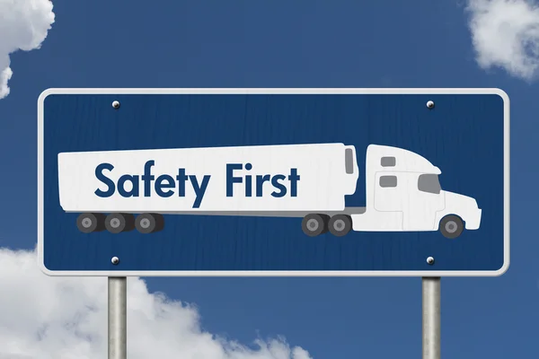 Safety First Sign — Stock Photo, Image